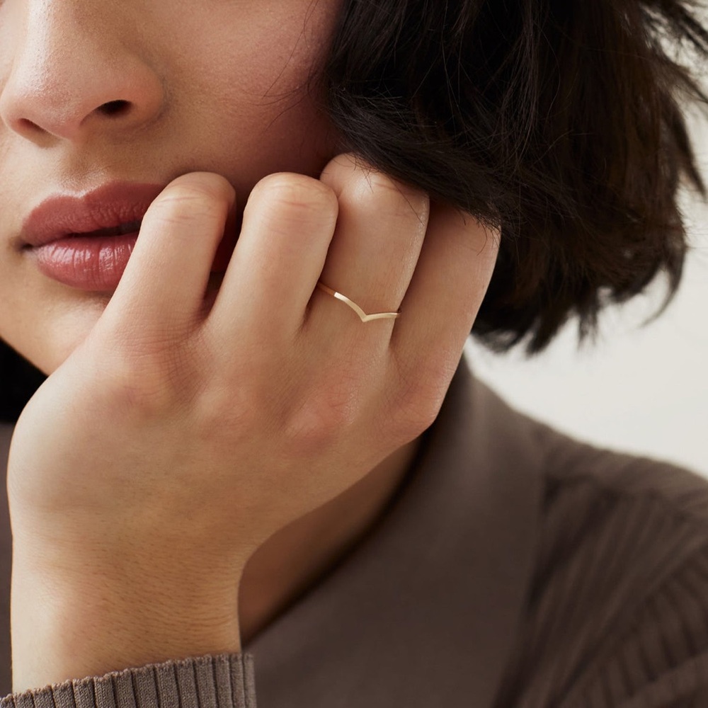 Mejuri Wishbone Ring - 14k Yellow Gold